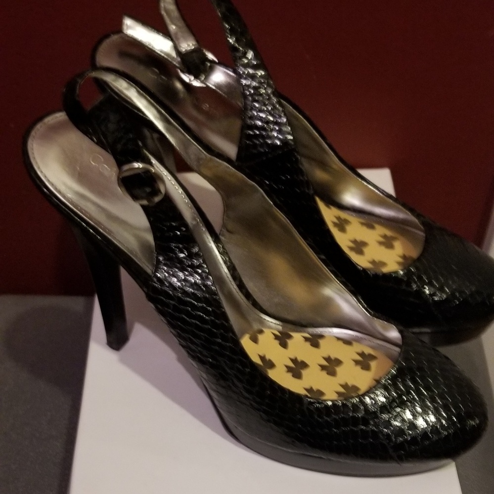 Calvin Klein Slingback Crocodile Pump 8.5